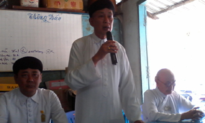 Tien Giang province: Caodai Representative Committee Tay Ninh Church hold monthly meeting 